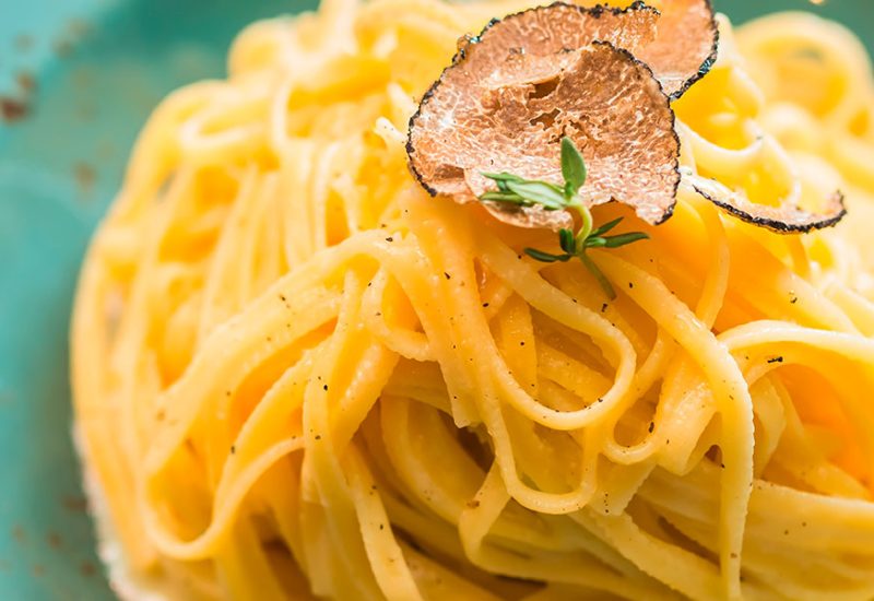 Bild von dem Gericht Tagliolini mit Trüffel Käse Sauce